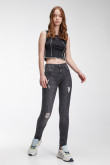 Jean Jegging tiro alto
