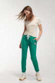 Pantalon jogger, unicolor, con bolsillos en costado