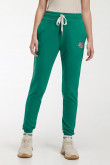 Pantalon jogger, unicolor, con bolsillos en costado