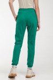 Pantalon jogger, unicolor, con bolsillos en costado