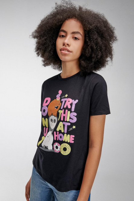 Camiseta manga corta estampada de Escandalosos