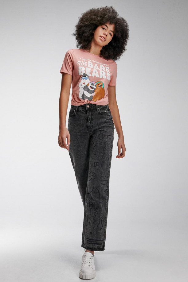 Camiseta manga corta estampada de Escandalosos