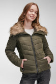 Chaqueta acolchada cuello alto