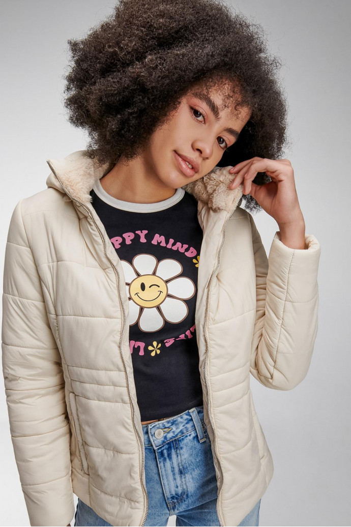 Chaqueta acolchada con capota