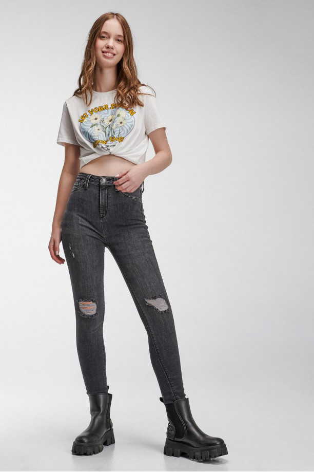 Jean Jegging super alto.