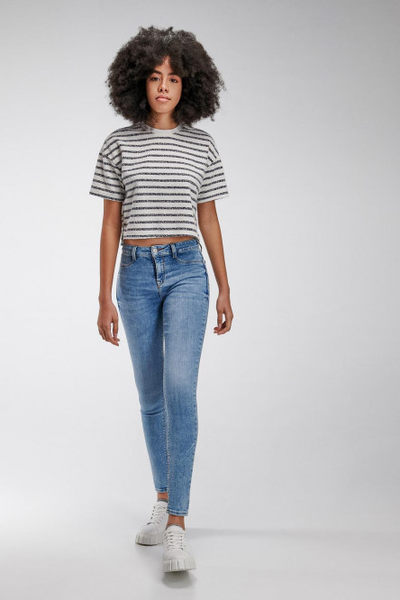 Jean Jegging tiro alto