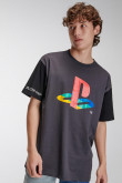 Camiseta cuello redondo, manga corta estampada de PlayStation.