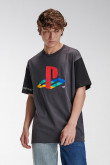 Camiseta cuello redondo, manga corta estampada de PlayStation.
