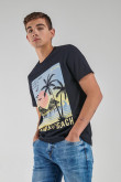 camiseta Manga corta estampada.