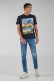 camiseta Manga corta estampada.