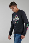 Buzo cuello redondo estampado.