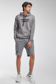 Bermuda loungewear con estampado en frente inferior