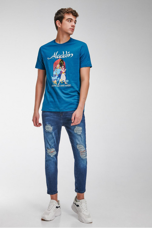 Camiseta manga corta, estampado de Aladdin