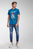 Camiseta manga corta, estampado de Aladdin