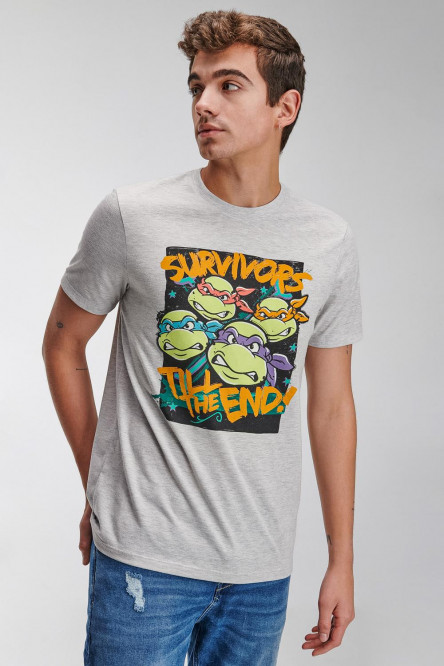 Camiseta manga corta estampado de Tortugas Ninja