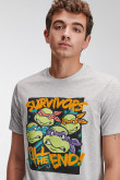 Camiseta manga corta estampado de Tortugas Ninja