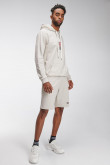 Bermuda loungewear con estampado en frente inferior