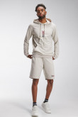 Bermuda loungewear con estampado en frente inferior