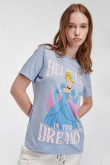 Camiseta, estampado de la princesa Cenicienta.