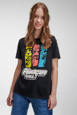 Camiseta manga corta, estampado de Chicas Superpoderosas.