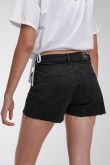 Short denim tiro alto