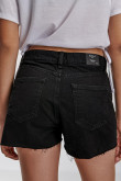 Short denim tiro alto