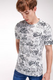 Camiseta manga corta estampada