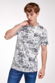 Camiseta manga corta estampada