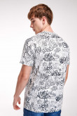 Camiseta manga corta estampada