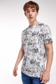 Camiseta manga corta estampada