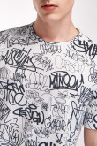 Camiseta manga corta estampada