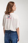 Camiseta manga corta, estampado de Hello Kitty