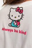 Camiseta manga corta, estampado de Hello Kitty