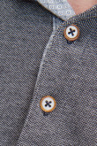 Camiseta Polo unicolor, puños y cuello tejidos