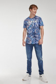 Camiseta manga corta estampada