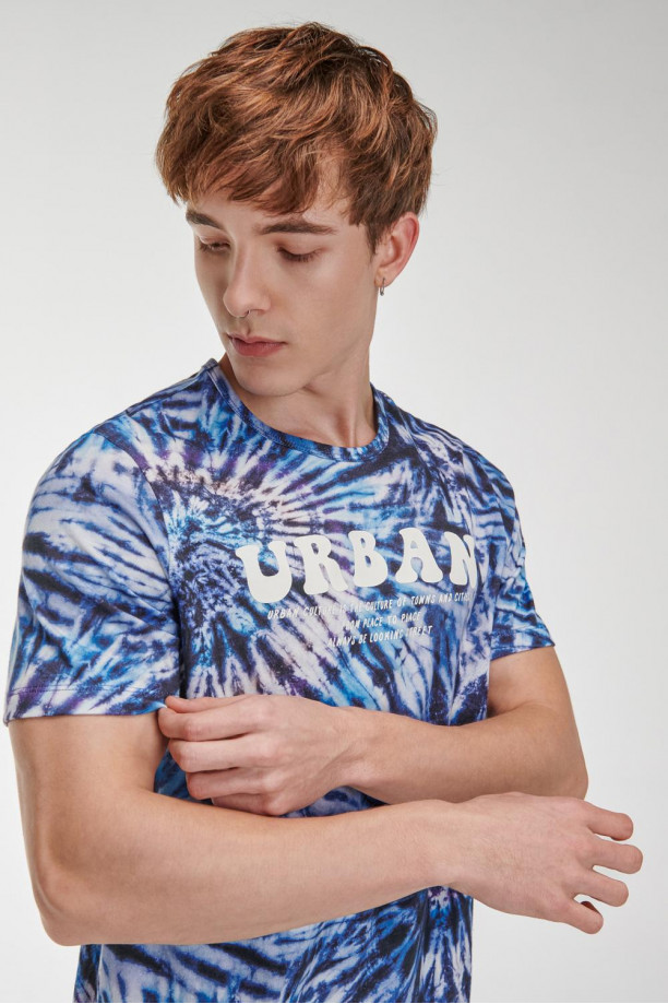 Camiseta manga corta estampada