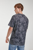 Camiseta estampada, cuello redondo, manga corta con estampado