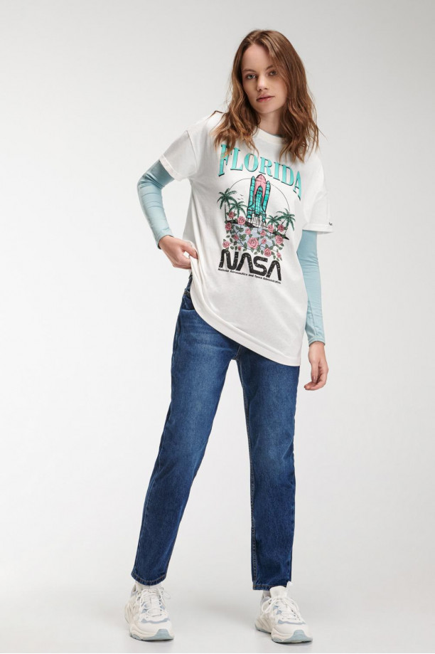 Camiseta manga corta, estampada de NASA