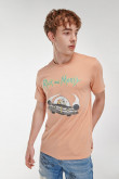 Camiseta, con estampado en frente, de Rick & Morty