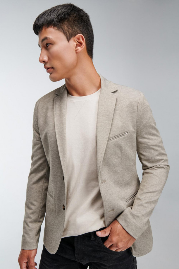 Blazer tela jaspé