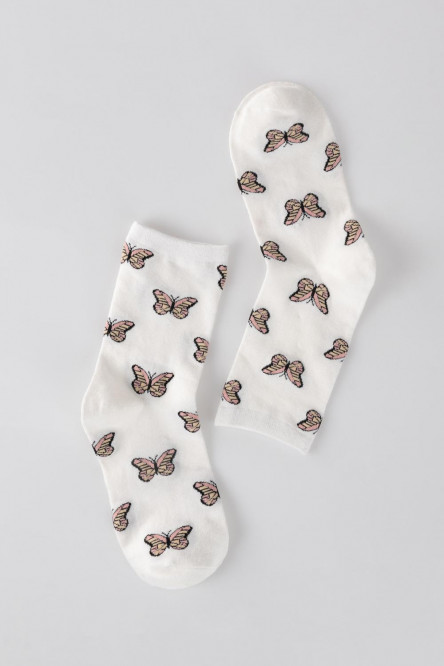 Medias largas blancas con diseños