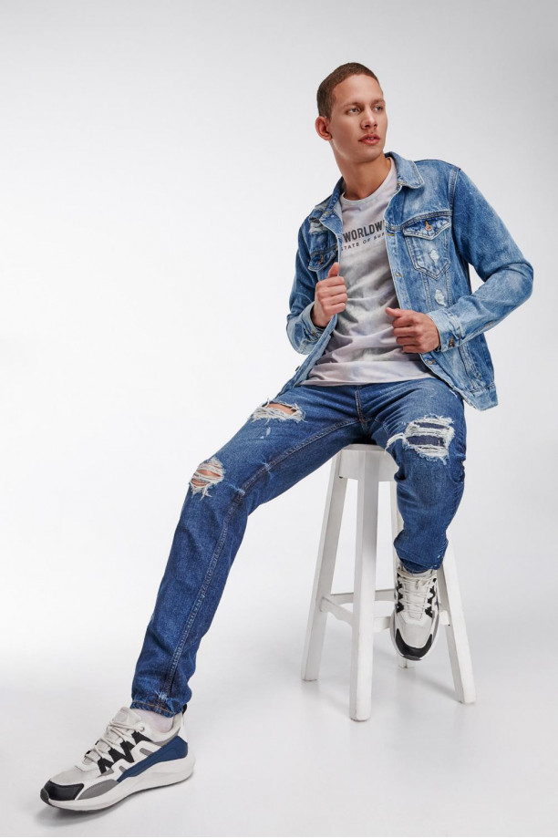 Jean skinny con rotos