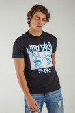 Camiseta básica manga corta con estampado.