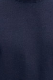Camiseta básica para hombre manga corta, unicolor, con doble doblez en mangas y abertura lateral dispareja.