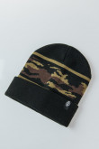 Gorro tejido con franja