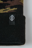 Gorro tejido con franja