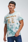 Camiseta manga corta con estampado.