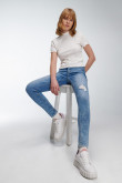 Jean Jegging tiro alto
