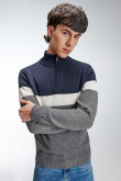 Suéter cuello alto con cremallera
