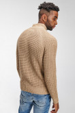 Suéter cuello alto con botones
